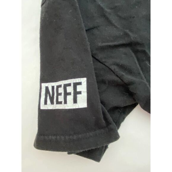 Neff Mickey Mouse Disney Tee T-Shirt Black Floral Cotton - Size Large - Picture 4 of 6